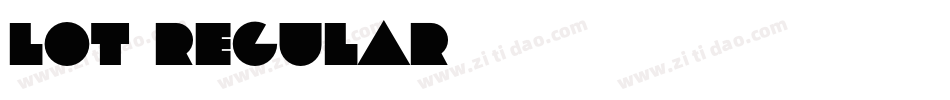 Lot Regular字体转换